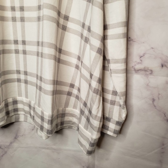 FRED DAVID plaid long sleeve 1/4 zip up sweater 3X - Picture 2 of 7